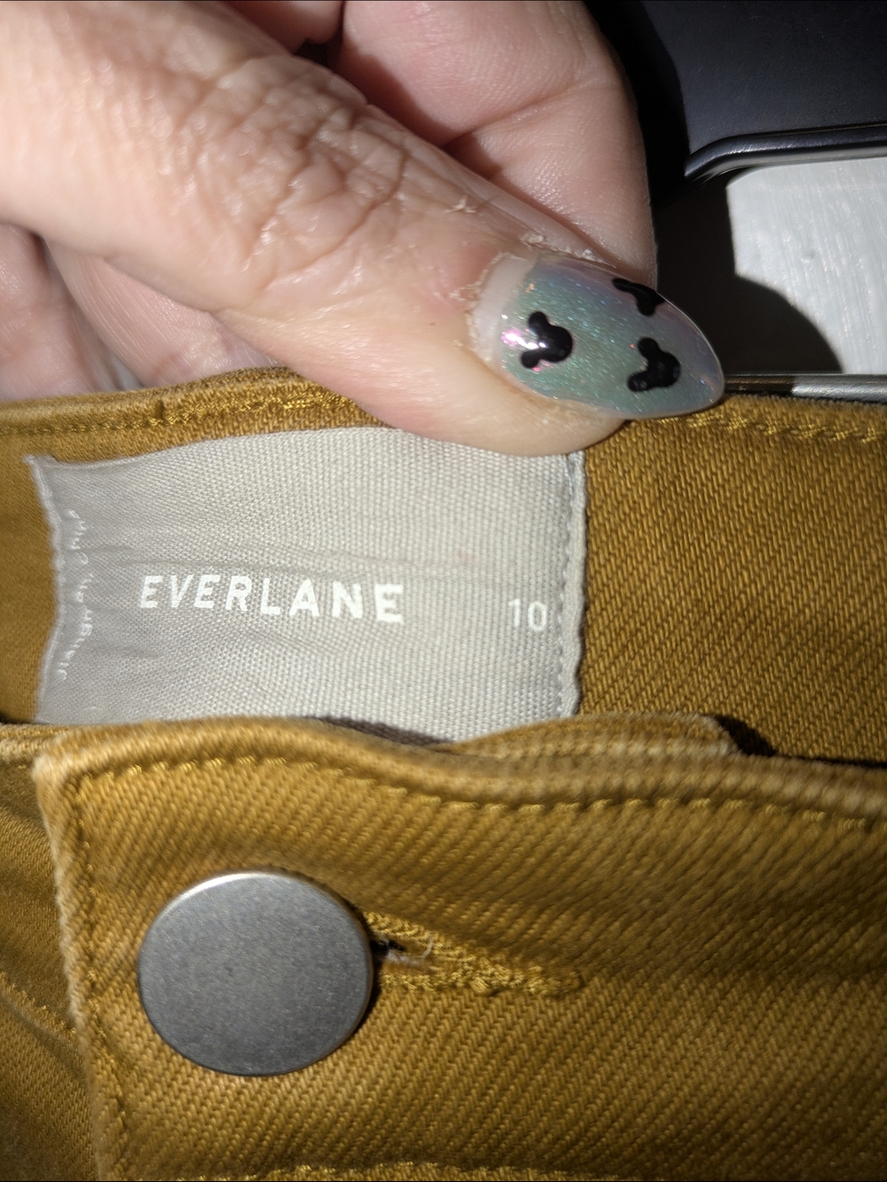 Everlane Cropped Straight Pants Golden Mustard Size 10 - Picture 7 of 8